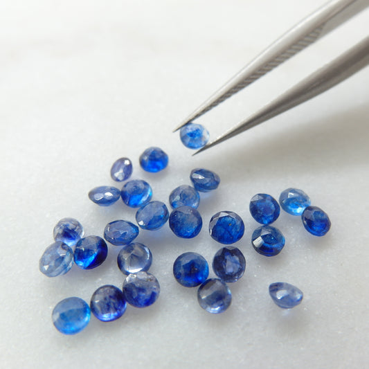 Lote de Zafiros Azul Intenso 25pz - 0.1 ct  - 45779 mm