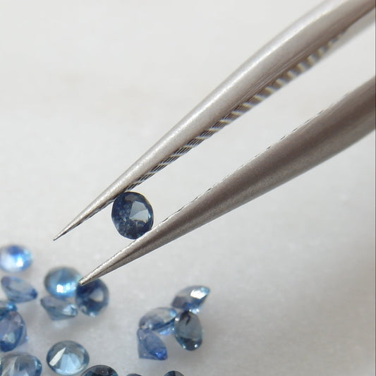 Lote de  Zafiros Azul Intenso 30pz - 0.1 ct  - 2 mm
