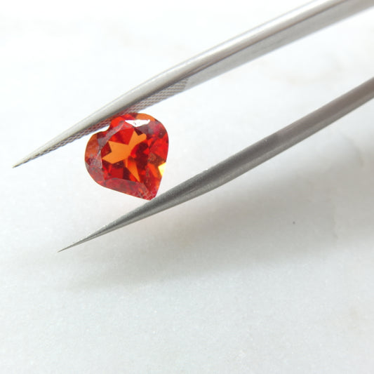 Zafiro Naranja Fuego - 1.5 ct  - 7.7x7.7 mm